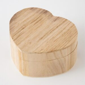Heart Shape Wooden Jewelry Box