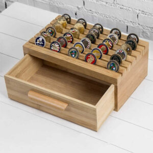 Bamboo Coin Organizer Box