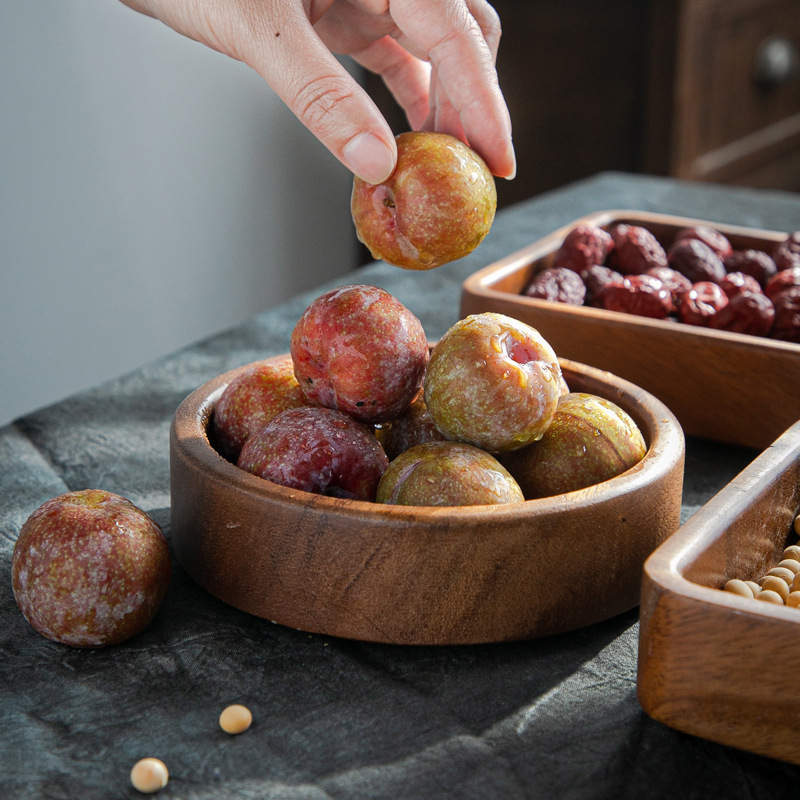 Walnut square tray