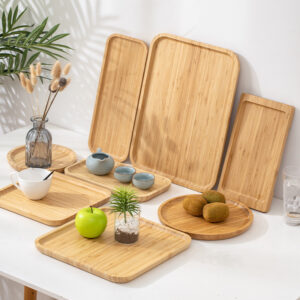  Bamboo Wooden Plate