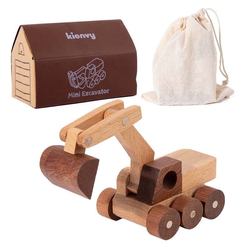 Wood Kids Construction Toy Set