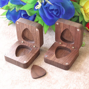 Walnut Guitar Pick Organizer Box 6