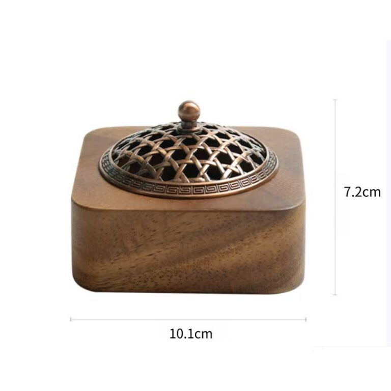 Wood Empty Incense Stick Burner Storage Boxes,square shape of wood incense box,Bamboo Incense Burner box (6)