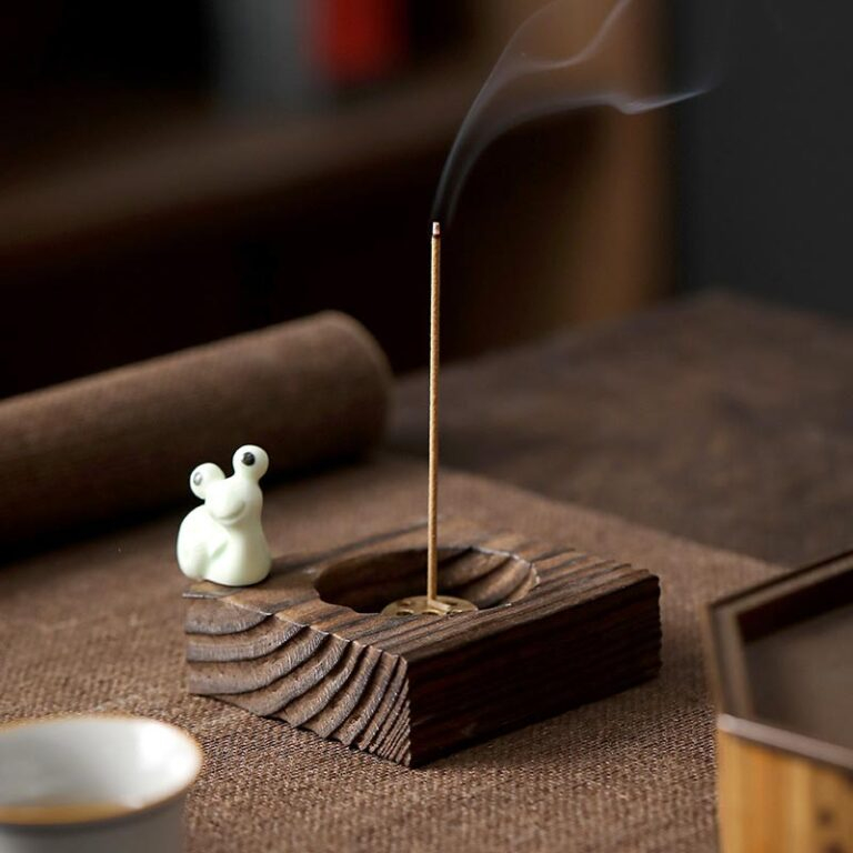 wood incense box,Traditional Arab Decorative Wood Crafte Incense Burner Set,Sandal wood box (4)