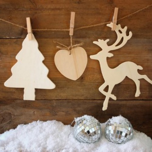 wooden christmas ornaments