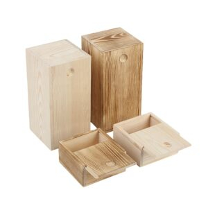 Wholesale Natural Sliding Lid Wood Boxes