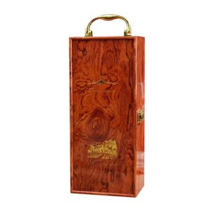 Gold Painting Wood Wine Box