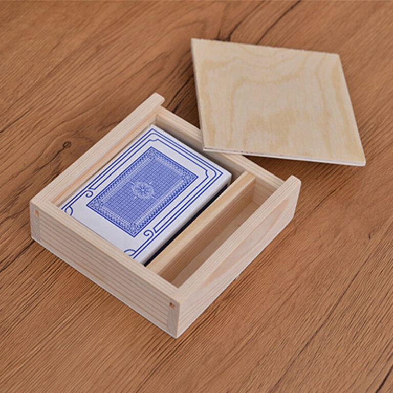 Set Poker Wooden Box