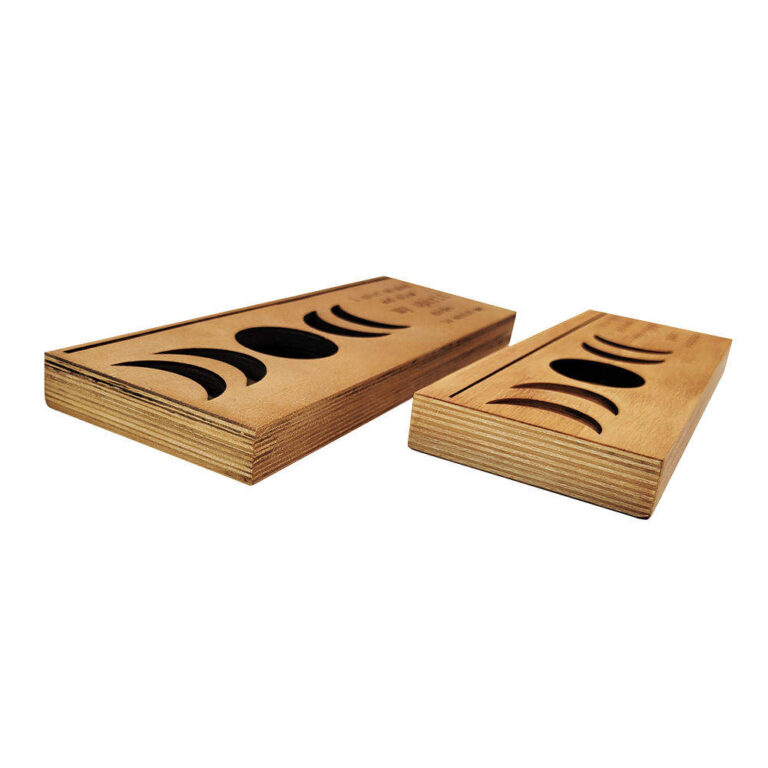 Wood Candle Holders (2)