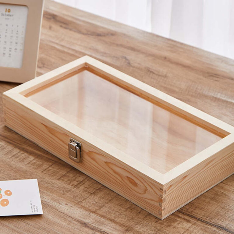 Wooden Display Box With Glass Lid (3)