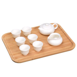 Product Description: Beautiful Bamboo Wooden Plate-Food-Safe Snack Plate for Fruits, Nuts, Dips & Breakfast