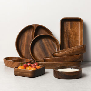 Acacia wood tray