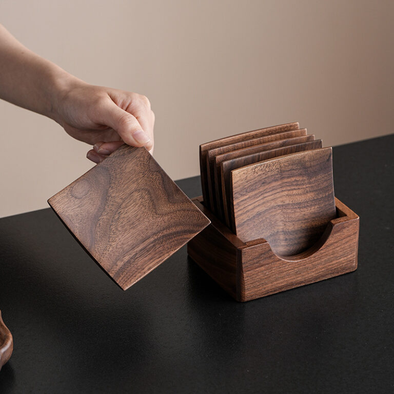 Black walnut drink coasters (3)