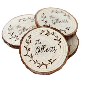 Popular Cypress Veneer Slices: Polished Year-Ring Round Wood Pieces for DIY Craft and Home Decor