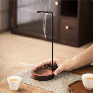 Wooden Incense Burner Base 1