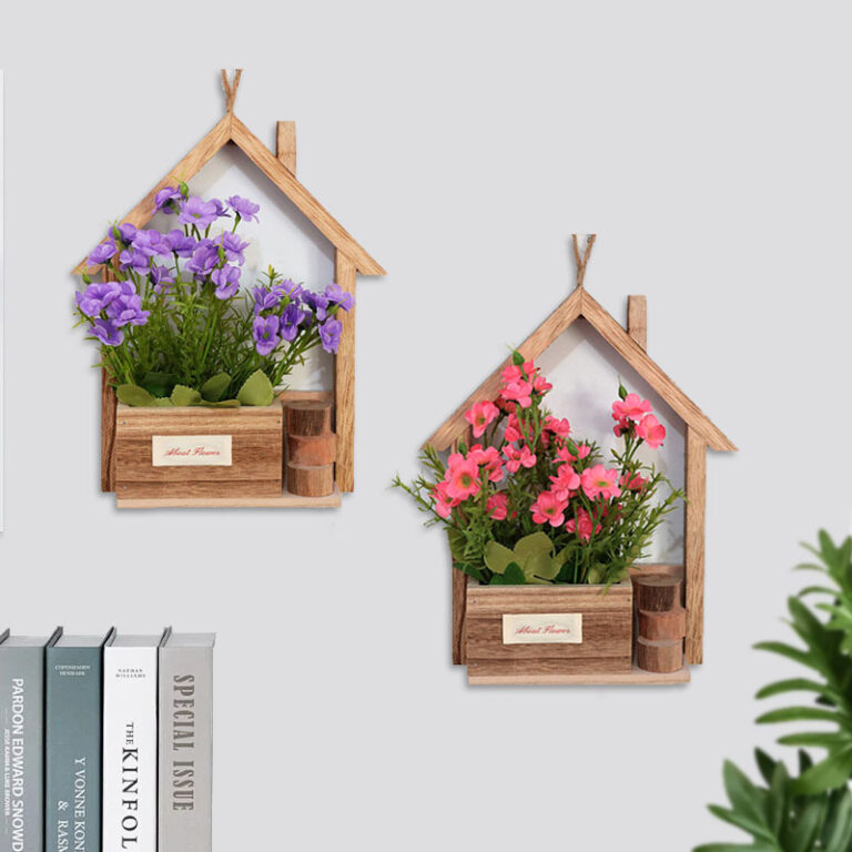 Wooden Wall Planter (1)